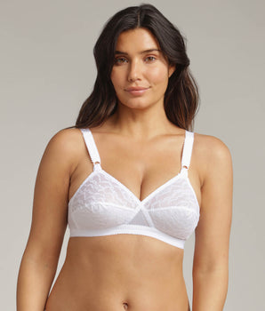 Reggiseno senza ferretto bianco Criss Cross 165