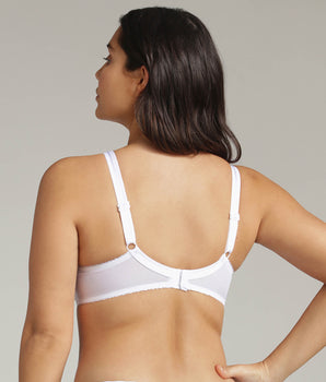 Reggiseno modellante bianco Criss Cross Microfibra