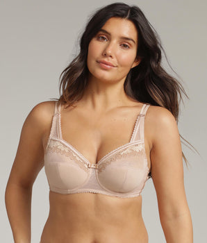 Reggiseno con ferretto beige Criss Cross Microfibra