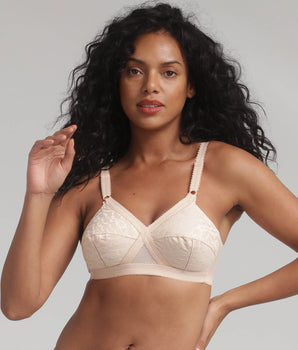 Reggiseno senza ferretto beige Criss Cross 556