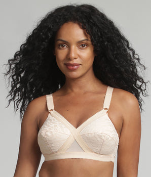 Reggiseno senza ferretto beige Criss Cross 556