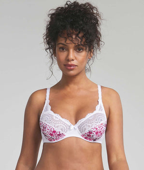 Reggiseno con ferretto stampa fiori Flowery Lace Micro