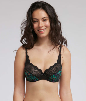 Reggiseno con ferretto stampa invernale Flowery Lace Micro