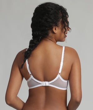 Reggiseno balconcino con ferretto bianco Essential Elegance