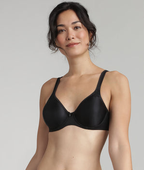 Reggiseno con ferretto nero Essential Support