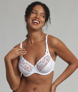 Reggiseno con ferretto bianco Essential Elegance Embroidery