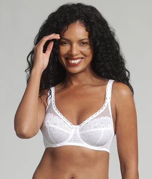 Reggiseno con ferretto bianco Criss Cross Femminile Riciclato