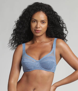 Reggiseno con ferretto blu oceano Criss Cross Femminile Riciclato