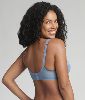 Reggiseno con ferretto blu oceano Criss Cross Femminile Riciclato