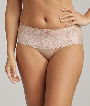 Slip beige Flowery Lace Riciclato