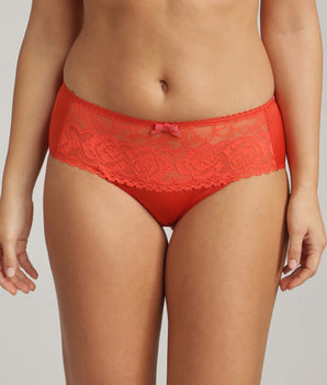 Slip cremisi Flowery Lace Riciclato