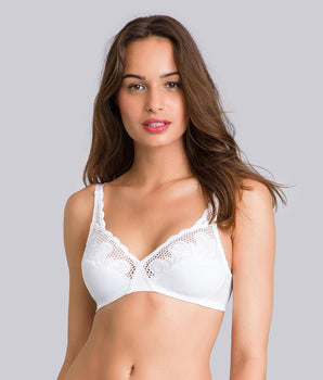 Reggiseno senza ferretto bianco Criss Cross Modern Tricot