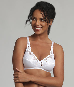 Reggiseno senza ferretto bianco Criss Cross Modern Tricot