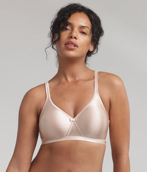 Reggiseno senza ferretto beige Satiny Micro Support