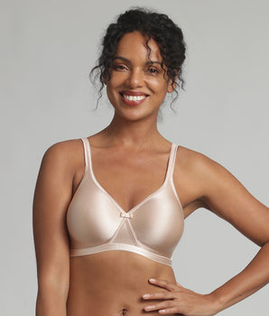 Reggiseno senza ferretto beige Satiny Micro Support