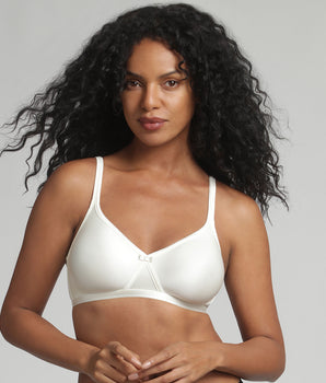 Reggiseno senza ferretto avorio Satiny Micro Support