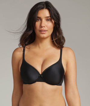 Reggiseno con ferretto nero Satiny Micro Support